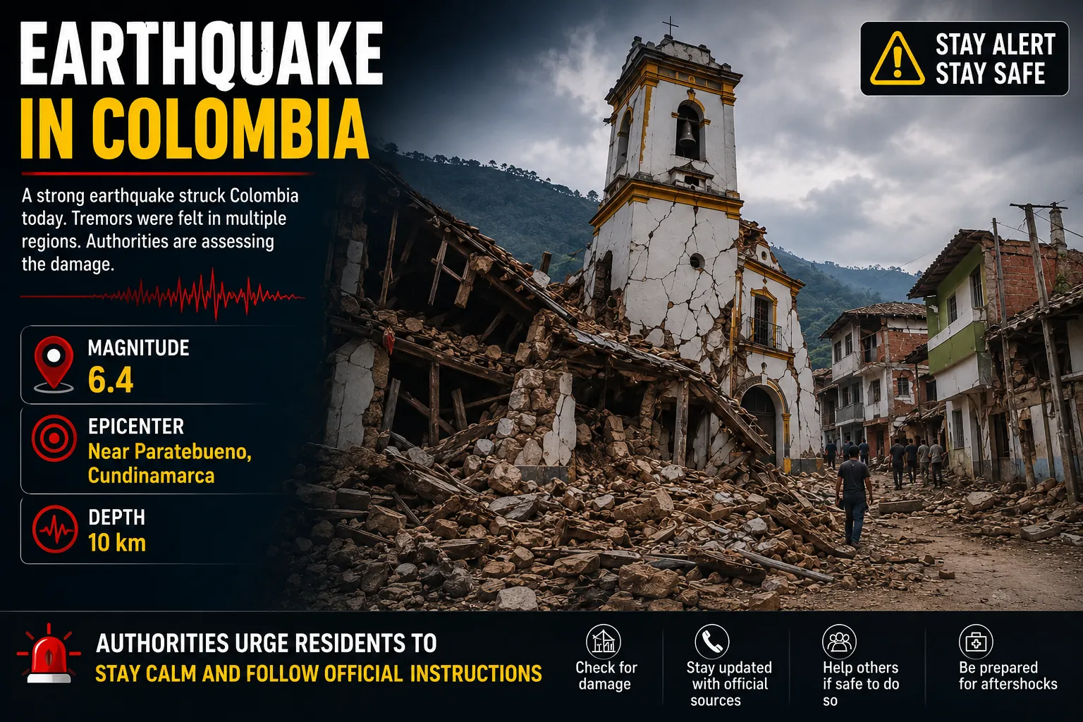 Colombia Earthquake: 1,600 Buildings Damaged, 132 Dead After 7.4-Magnitude Quake; Videos Show Destruction
