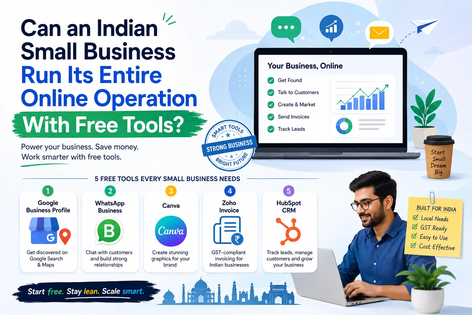 Can an Indian Small Business Run Its Entire Online Operation With Free Tools?
