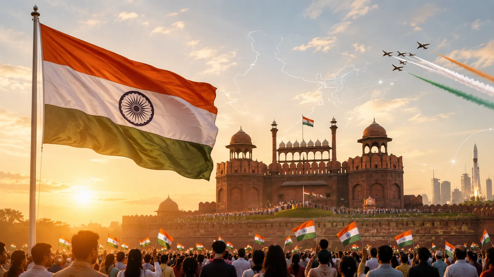 india celebrating its independence day 2026